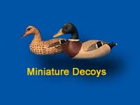 Small scale replicas of working decoys